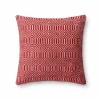 Indoor/Outdoor Colorful Pillow, 22" sq. - Red