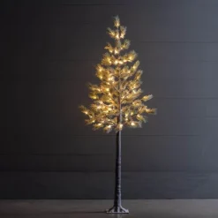 Indoor/Outdoor LED Snowy Pine Tree, 70"H
