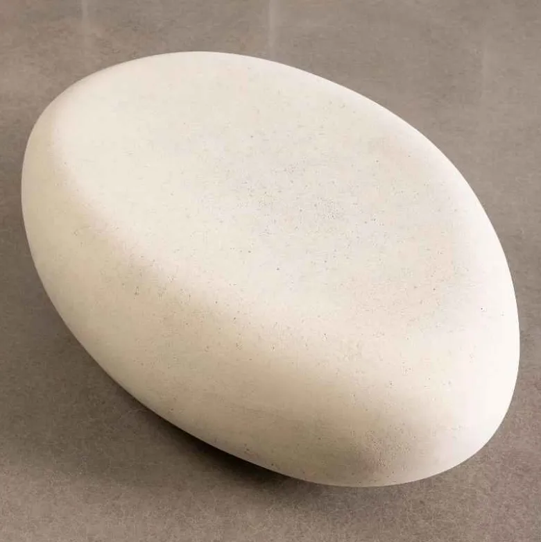 Indoor/ Outdoor River Stone Cast Coffee Table, Small (stone)