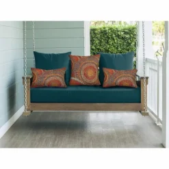 Indoor/Outdoor Saffron Circle Pillow, 18