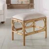 Laguna Rattan Small Bench (white)