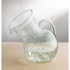 Large Recycled Glass-Tilted Pitcher