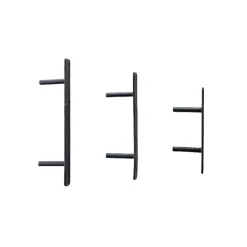Live Edge Teak Floating Shelves, Set of 3