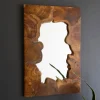Live Edge Teak Wood Framed Mirror