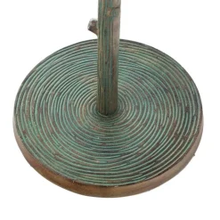 Metal Tree Branch-Inspired Coat Rack with Patina Finish
