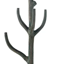 Metal Tree Branch-Inspired Coat Rack with Patina Finish