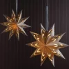 15" Micro LED Hanging Paper Star