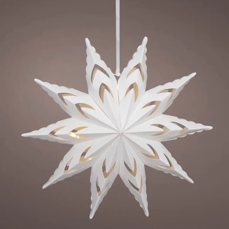 22" Micro LED Hanging Paper Star