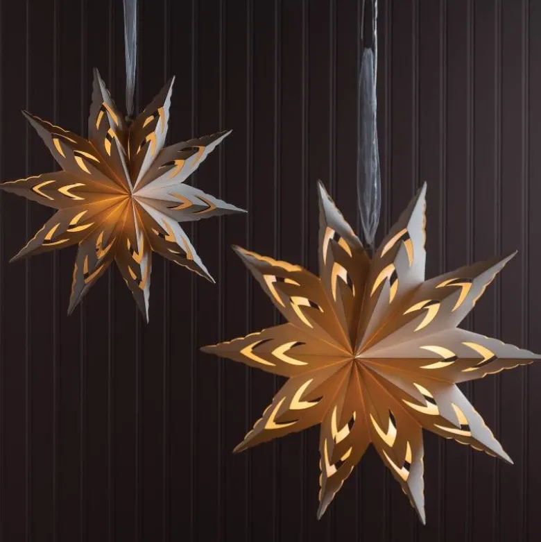 22" Micro LED Hanging Paper Star