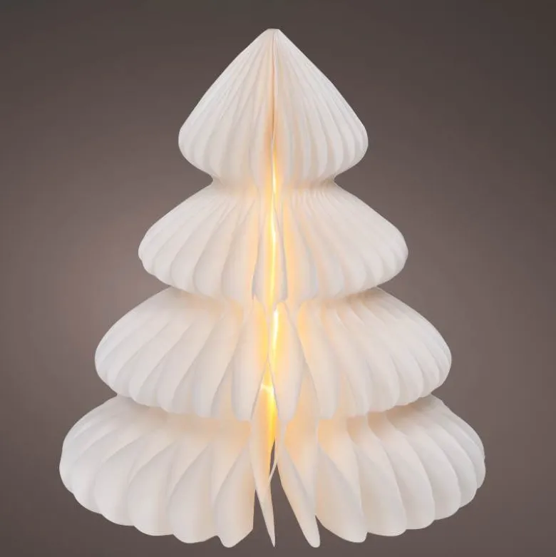 18.5" Micro LED Paper Tree - White