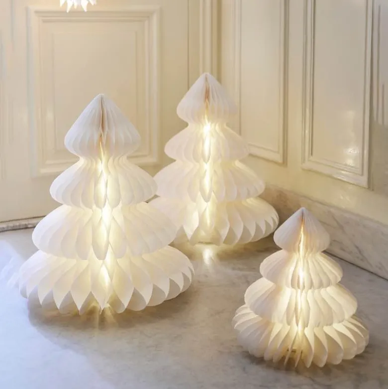 18.5" Micro LED Paper Tree - White