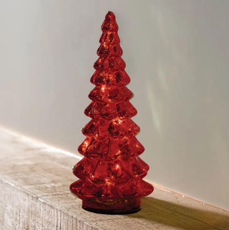 Micro LED Red Glass Tree