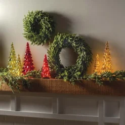 Micro LED Red Glass Tree