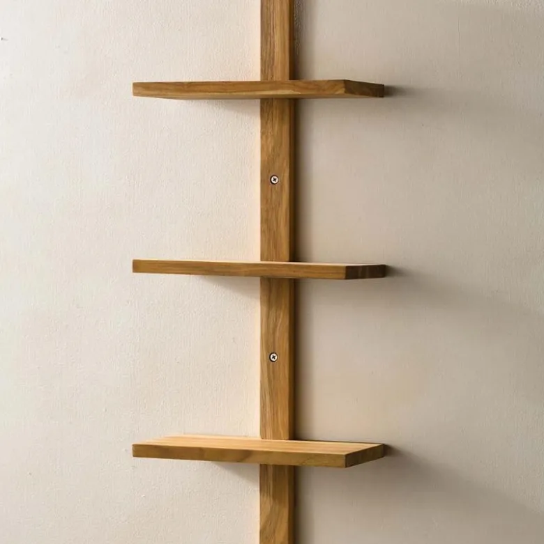 Mini Teak Wall Shelf