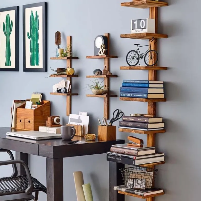 Mini Teak Wall Shelf