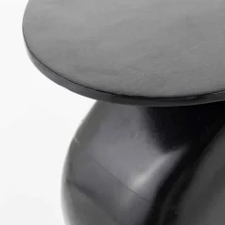Modern Black Pebble Side Table