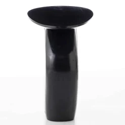 Modern Black Pebble Side Table