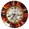Multi-Color Capiz Wall Clock
