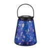 Murano Hanging Solar Lantern - Indigo