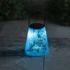 Murano Hanging Solar Lantern - Blue