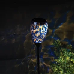 Murano Solar Stake - Indigo