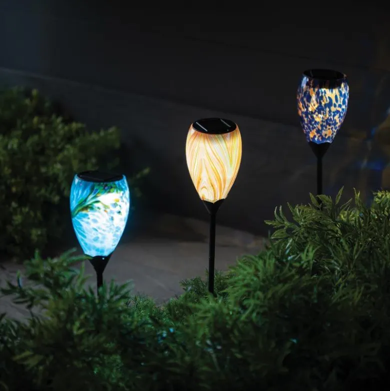 Murano Solar Stake - Orange
