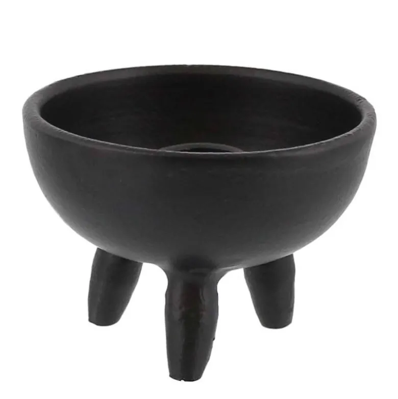 Naomi Candle/ Incense Holder - Black