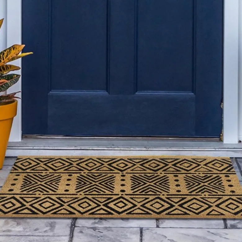 Natura Abstract Coir Doormat
