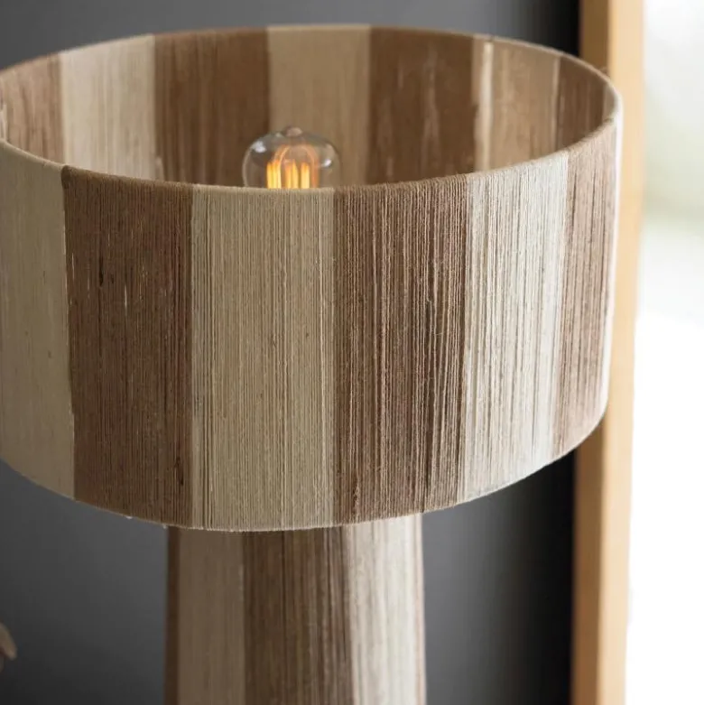 Natural and Khaki Jute Table Lamp