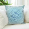 Ombre Threads Indoor/Outdoor Pillow, 20"Sq. - Aqua