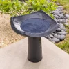 Oslo Black Birdbath