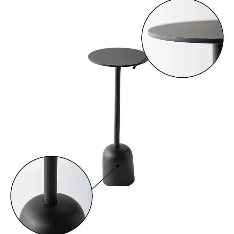 Outdoor Martini Table - Black