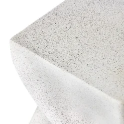 Outdoor White Twist Side Table