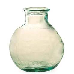 Oval Recycled Glass Balloon Vase, 12