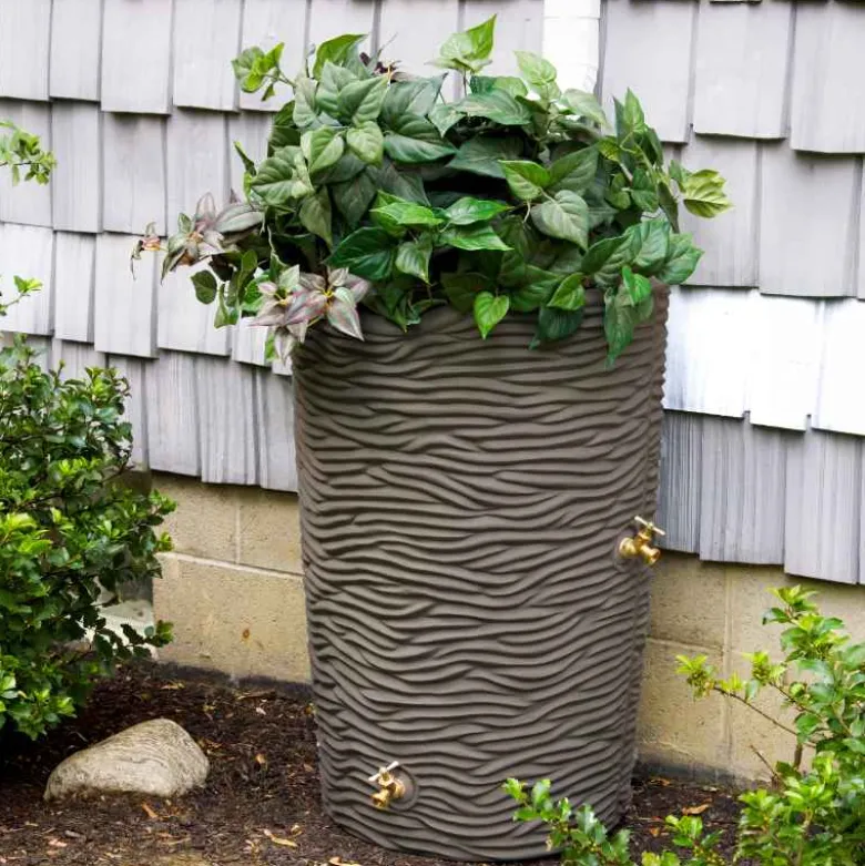 Palm 50 Gallon Rain Barrel Planter