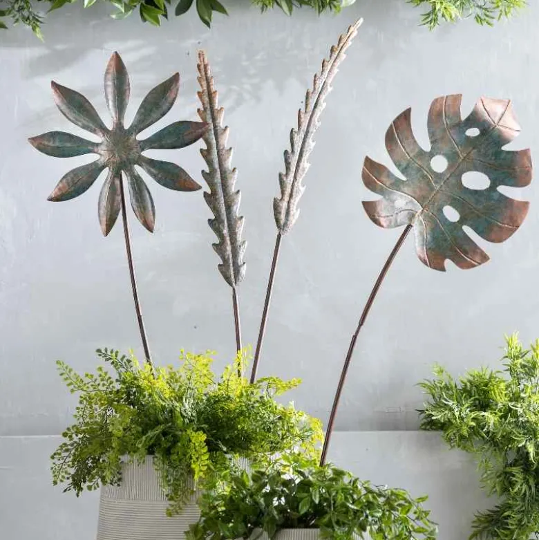 Patina Botanical Garden Stake - Monstera