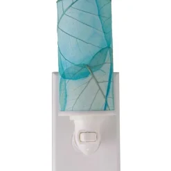Pressed Leaf Nightlights - Blue