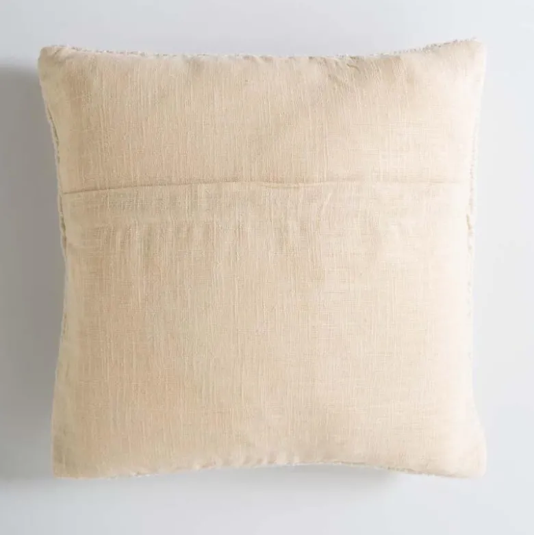 Pumpkin Wreath Hand-Hooked Wool Throw Pillow, 16" sq.