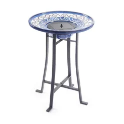 Ravenna IntelliSOLAR Ceramic Birdbath with Remote