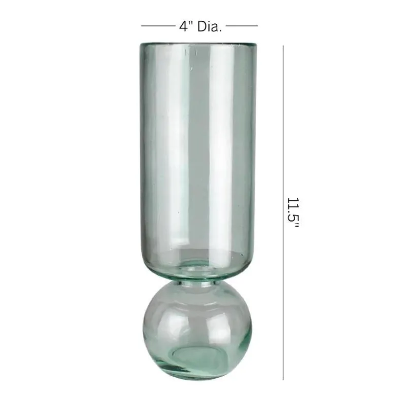 Recycled Glass Bulb Vase