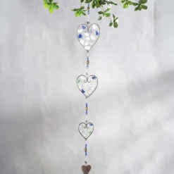 Recycled Glass Heart Garland