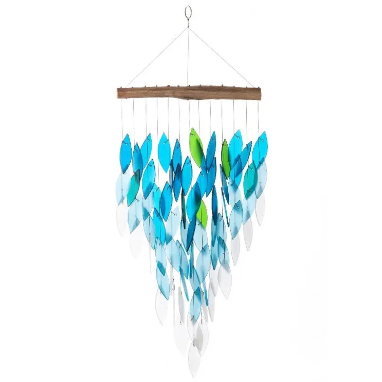 Recycled Glass Ombre Waterfall Chime