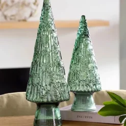 Recycled Green Glass Holiday Tree, Small
