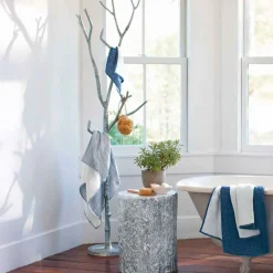 Recycled Metal Branch Coat Tree - Silver