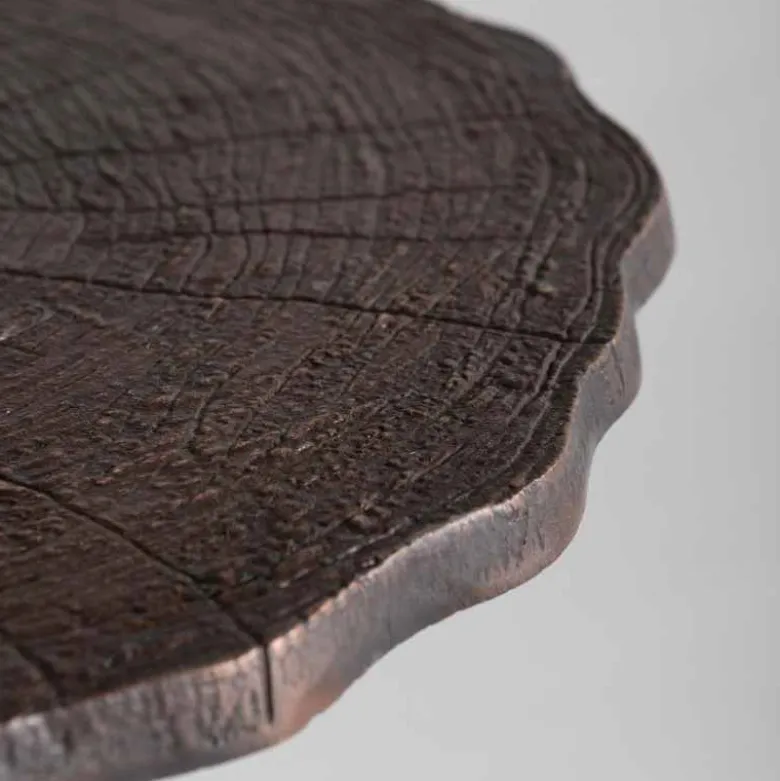 Recycled Metal Branch Side Table - Bronze