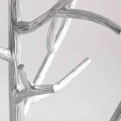 Recycled Metal Branch Side Table - Silver