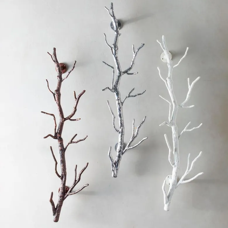 Recycled Metal Branch Wall Rack, 3' - Bronze