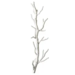 Recycled Metal Branch Wall Rack, 3' - White