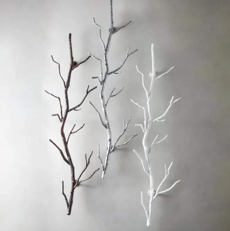 Recycled Metal Branch Wall Rack, 5' - Bronze