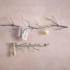 Recycled Metal Branch Wall Rack, 3' - Silver
